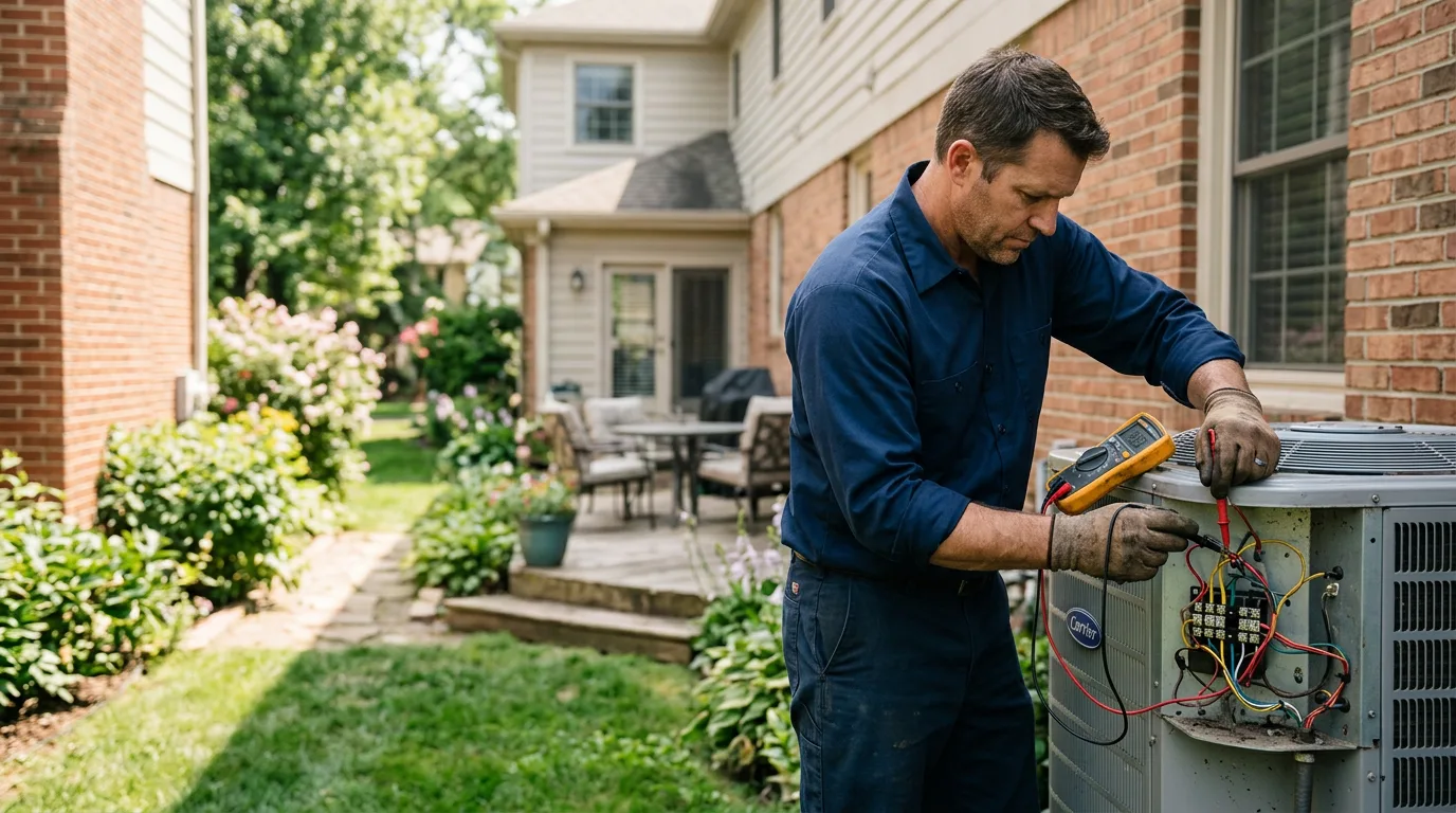 HVAC technician working near Stoystown, PA